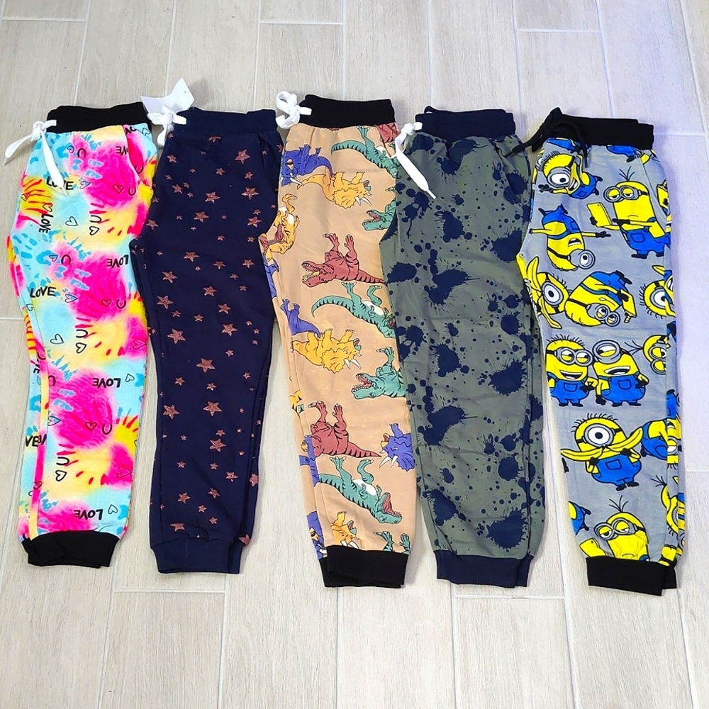 Printed joggers, fleece lined, NWT, sizes 8 to 14 kids, pick one